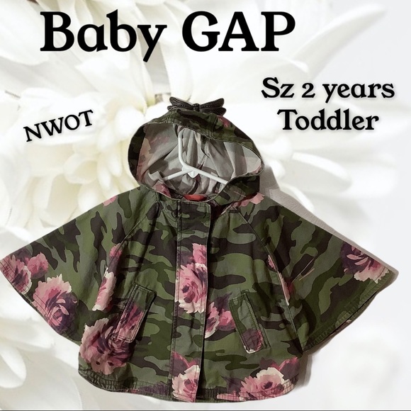 GAP Other - Baby GAP NWOT - Sz 2yrs Toddler - jean poncho camo